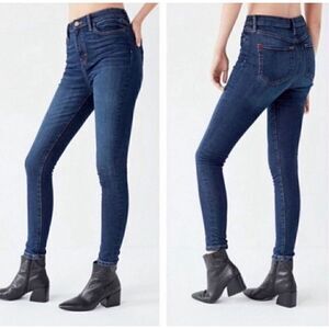 BDG Women’s Size 25W Twigg High Rise Skinny Ankle Blue Denim Jeans Dark Wash